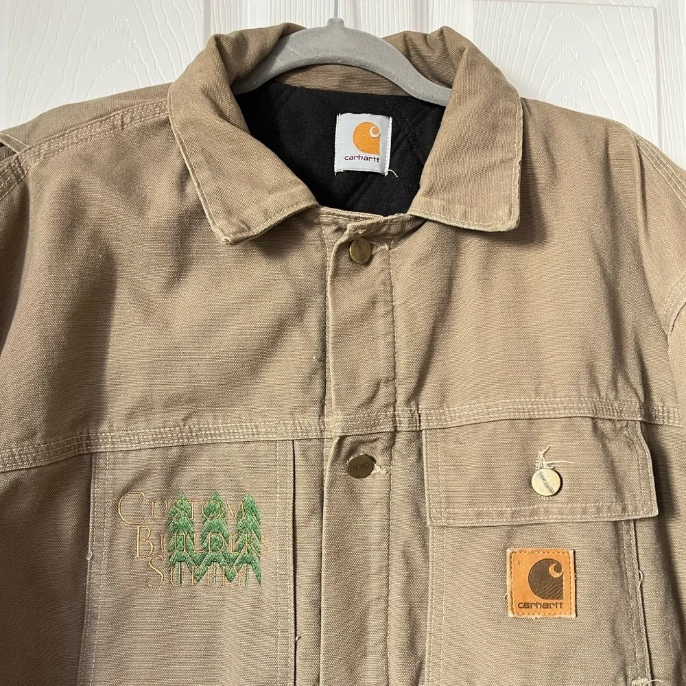Carhartt Tan Duck Quilted Back Jacket 3XL